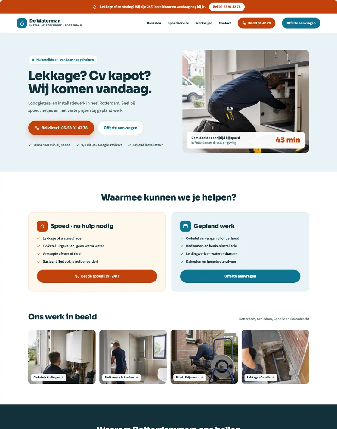 Voorbeeld: De Waterman Installatietechniek